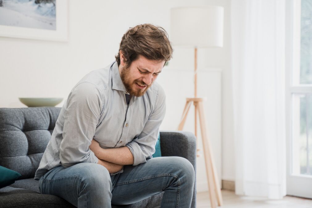 A man has symptoms of prostatitis